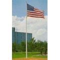 25' Architectural Series Pole with Internal Halyard - Satin